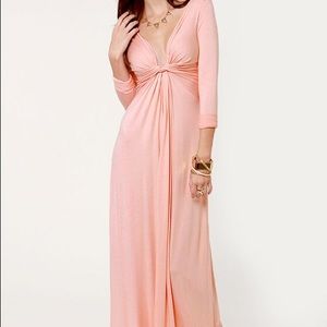 Lulu’s Twist Light Pink Maxi Dress